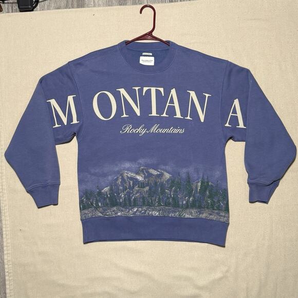 Abercrombie & Fitch Tops - Abercrombie & Fitch Sweatshirt Womens Size S Montana Rocky Mountains Scenic Crew
